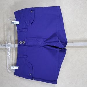 01573 COR3 Iris purple Oxford Shorts 10 NWT